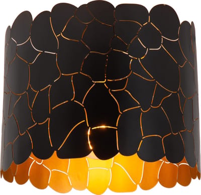 Lucide ALMELO - Plafonnière (Plafondlamp) - Ø 25,5 cm - 1xE27 - Zwart