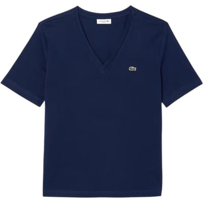 T-Shirt Lacoste Women TF7300 Navy Blue-Maat 36