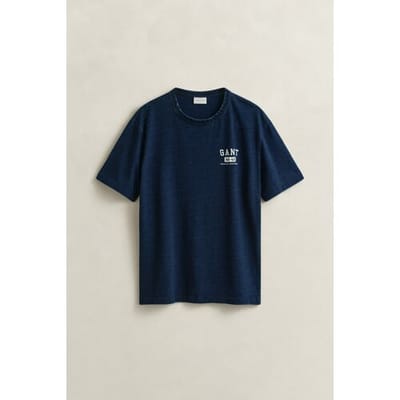 Gant T-Shirt Indigo NH-49 Crew Neck Indigo / male