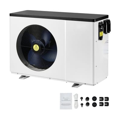 Elektrische Zwembad Warmtepomp - Inverter - Vermogen 1,48–7,11 kW - Variabele Frequentie - Voor Bovengrondse Zwembaden 15–30 m³ - Verwarming en Koeling