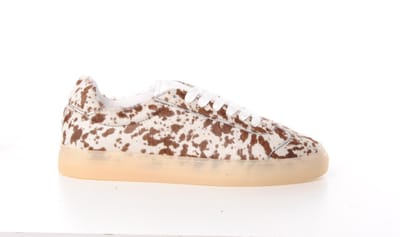 Copenhagen Studios dames sneaker Rivox koeienhuid beige bruin