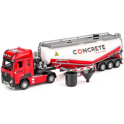 1:24 Modèles Tracteur Jouet Camions Pompe à Lisier Métal Moulé Sous Pression Son Lumière Son Lumière Simulation Alliage Véhicule d'Ingénierie Pour Garçons Cadeaux