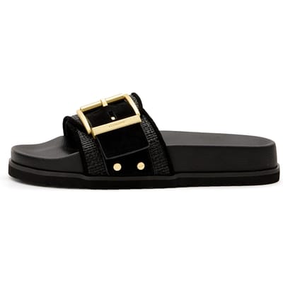 AllSaints Ellie Raffia Slider Black Taglia: 36 | Infradito Outlet | Donna | Nero