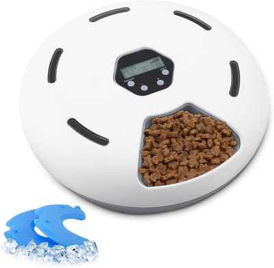 Automatische kattenvoerdispenser met timer – 6 maaltijden en behoud van versheid