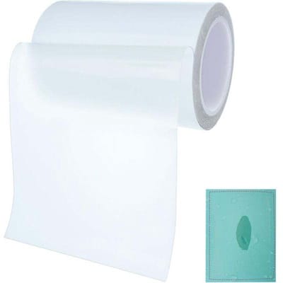 Reparatieset Geschikt voor zwembadfolie, zelfklevende TPU-zwembadpatch, waterdichte onderwaterpatch, reparatiepatch Geschikt voor tenten, reparatietape van 10 cm x 100 cm, voorwaterbedden, zwembaden en zwembadfolie.
