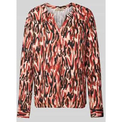 Regular fit blouse met tuniekkraag, model 'New Vince'