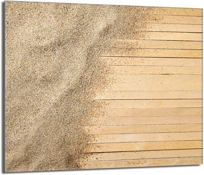 TMK ArtDeko - Glas Snijplank - 60x52 cm - Piaskleurig - Hittebestendig