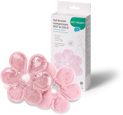 Babyono Gel Borstkompressen Hot & Cold – 2 Stuks – Warm & Koud Kompres voor Borstvoeding – Tegen Stuwing en Verstopte Melkkanaaltjes – Herbruikbaar