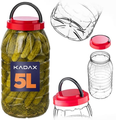 KADAX universele PET-pot met deksel 5L 1 stuk K155