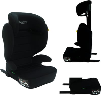 Titanium Baby Smart Lucky I-Size Autostoel Isofix 100-150 cm – Verstelbare Hoofdsteun – Zitverhoger Functie – Groep 2/3