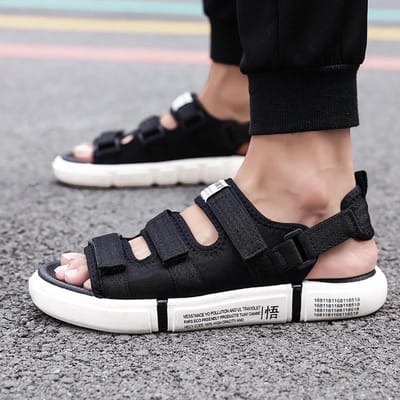 Zomer Herensandalen Modetrends Volwassen Herensandalen Origineel Merk Schoenen Lichtgewicht Strandsandalen Jongens Trendy Designer Sandalen 42 gray