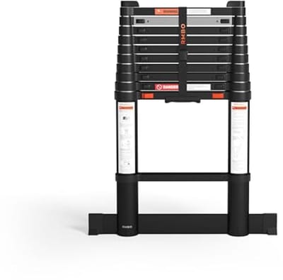 Telescopische Ladder 3.20m - Draagbaar, Soft Closing Systeem, Geschikt voor Professioneel Gebruik, Max. Belast. 150 kg, EN 131.6