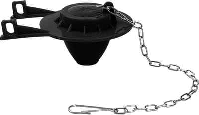 Toiletklep - Afsluitdop Reservoir - Waterbesparing Badkamer - Geïntegreerde Vergrendeling - 5 cm - Zwart
