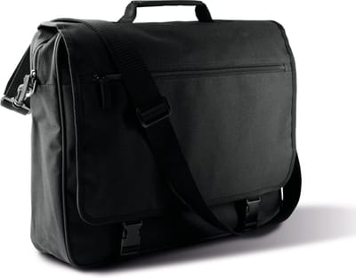 Kimood Documenten tas - zwart - 14 liter - 41 x 10 x 34 cm - schoudertas