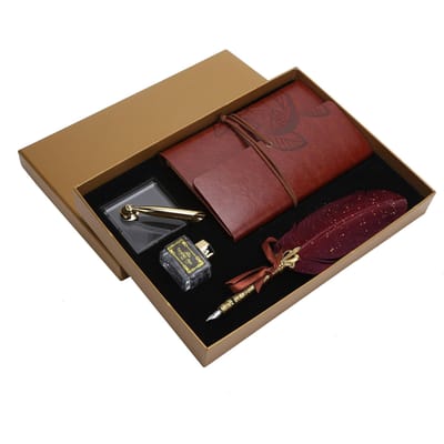 Verenset met veerpen Vinage Kalligrafie Tekenen Kiel Dipset Kunst Handwerk BenodigdhedenSP236906 black