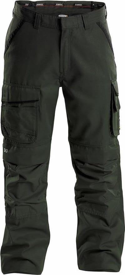 DASSY Connor DNA Canvas Werkbroek Groen/Zwart