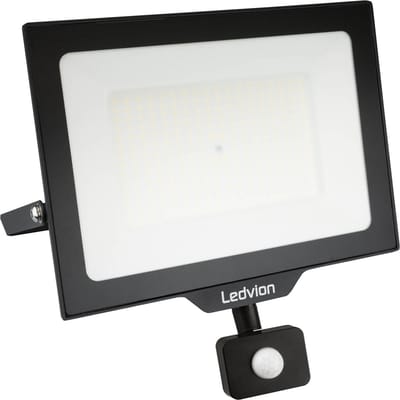 Ledvion - LED Breedstraler met Bewegingssensor - 150W - 6500K - 18000L - IP44