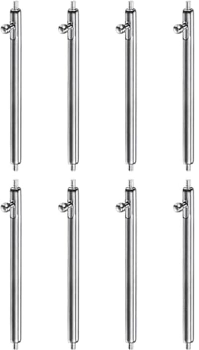 Snelsluitveren voor Horloge - 8 Stuks 24 mm Breed 1,8 mm Diameter - Roestvrij Staal