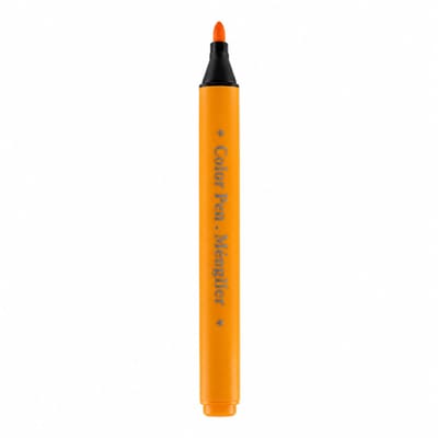 Aquarelstift voor kinderen - oranjegeel met grote inktinhoud - uitwasbaar - enkel stuk in basisverpakking