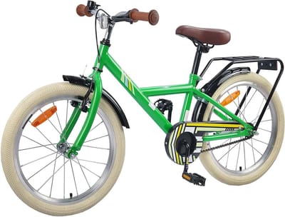 Kinderfiets - Kinderfiets Meisjes - School en Vrije Tijd - Verstelbaar Zadel en Stuur - 24 Inch - Groen