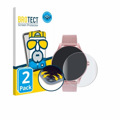 BROTECT - Screenprotector voor TAOLOON Smartwatch 1.27" - Folie Beschermfolie matte volledig dekking 2 Stuks