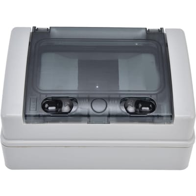 Boîte de distribution étanche IP66 4 voies Rail DIN Couvercle transparent Boîtier de protection de jonction