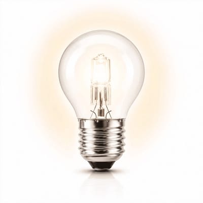 1x Kogel Halogeenlamp E27 - 52W - Warm Wit Licht (2700K) - 820 lm - 2 jaar - Dimbaar
