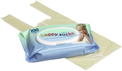 Nappy Bags - Luierzakjes Afvalzakjes - Baby Afval Opruimen - Geur Neutraliserend - 100 Stuks - Wit