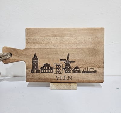 borrelplank beukenhout skyline Veen 34 cm