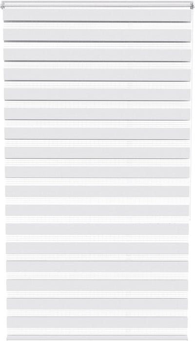 ACXIN Zebra Rollo Klemmfix - Zonder Boren - Lichtdoorlatend en Verduisterend - 120x220cm Wit