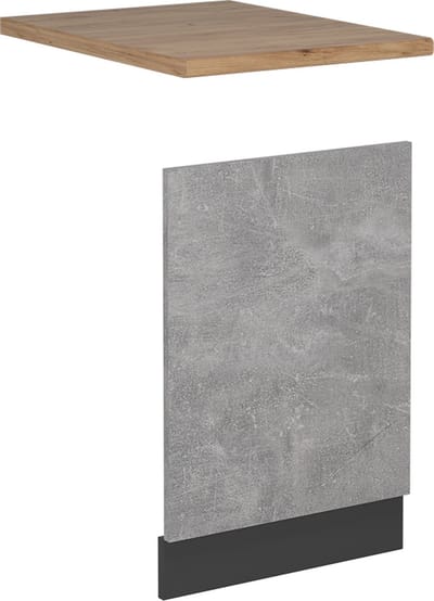 Vicco R-Line Voorpaneel vaatwasser – 45 cm, WB Eik Beton