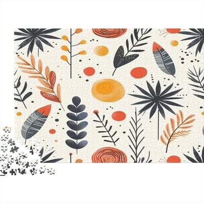 Leaf Puzzel voor volwassenen, 1000 stukjes, veeleisende mini-puzzel voor volwassenen, artwork Jigsaw, puzzel voor familie, spel, woondecoratie, 1000 stuks (75 x 50 cm)