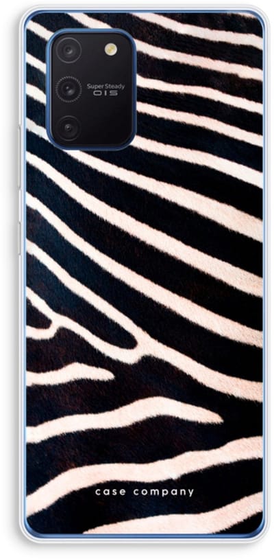 Case Company® - Hoesje geschikt voor Samsung Galaxy Note 10 Lite hoesje - Zebra - Soft Cover Telefoonhoesje - Bescherming aan alle Kanten en Schermrand