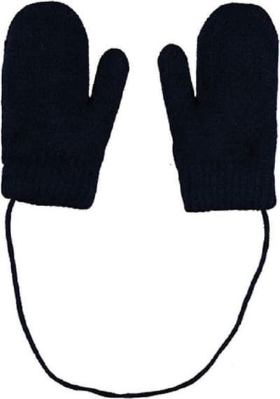 Sarlini Wanten Knit Teddy Voering Navy