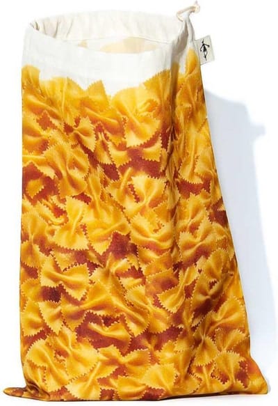 Herbruikbare Bewaarzak - Farfalle pasta - MB Design - H 31 x B 21 cm