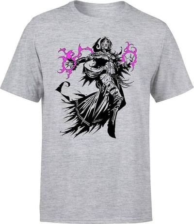 MAGIC THE GATHERING - LILIANA CHARACTER ART T-SHIRT - GREY - S