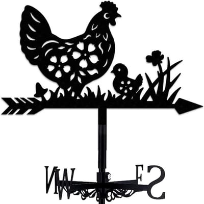 Windwijzer - smeedijzeren windwijzer - decoratief - weerbestendig - geschikt voor tuinen en daken-FXB21