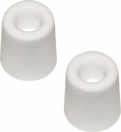 Benson Deurbuffer - 4x - deurstopper - wit - rubber - 40 x 30 mm - schroefbevestiging