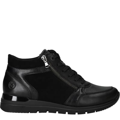 Remonte Dames Veterboot - R6776-02 Zwart - Maat 36