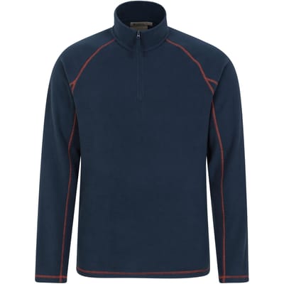 Mountain Warehouse Heren Ashbourne II Half Zip Fleece Top (Marine)
