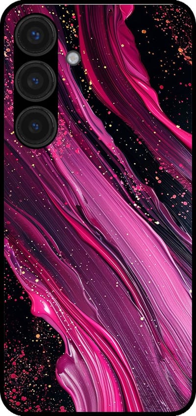 Smartphonica Telefoonhoesje geschikt voor Samsung Galaxy S24 Plus met marmer opdruk - TPU backcover case marble design - Paars Roze geschikt voor Samsung Galaxy S24 Plus