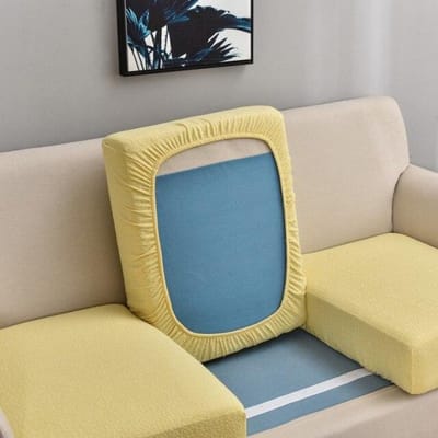 Jacquard Waterdichte Sofa Zitkussenhoes Sofa Zitkussenhoes Stoelhoes Dikke Stof Sofahoes voor Woonkamer 1/2/3/4 Zits Normal Size (S)-1pc