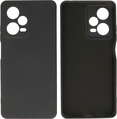 Xiaomi Redmi Note 12 Pro 5G Hoesje - 2.0mm Dikke Fashion Telefoonhoesje Backcover - Siliconen Hoesje - Zwart