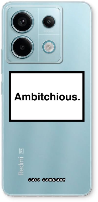 Case Company® - Hoesje geschikt voor Xiaomi Poco X6 hoesje - Ambitchious - Soft Cover Telefoonhoesje - Bescherming aan alle Kanten en Schermrand