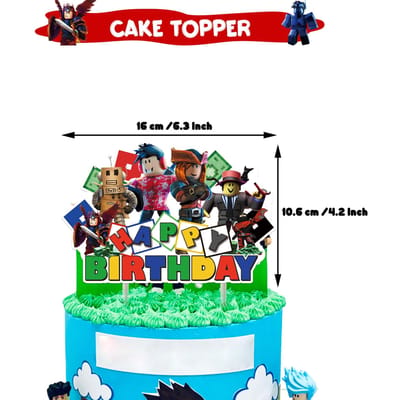 Roblox Décorations de Célébration d'Anniversaire Fournitures Roblox Fête de Célébration Bannière Jetable Nappe Support de Tasses Collection Douche de Bébé black