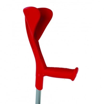 Herdegen Elleboogkruk - Een eenheid - Wandelkruk - Ergonomisch - Gesloten manchet - Evolution - Rood