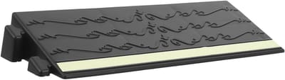 Drempelhulp - Rolstoel Oprit - Toegankelijkheid Verbeteren - Nachtzicht Rubber - 30x10x4 cm - Zwart