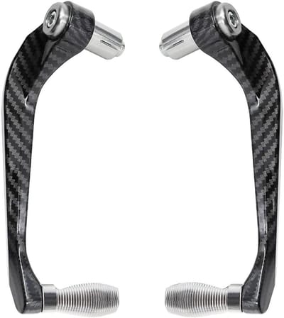 Handkappen Motor - Stuur Beschermers - Rij Veiligheid - CNC Aluminium - 22mm - Zilver