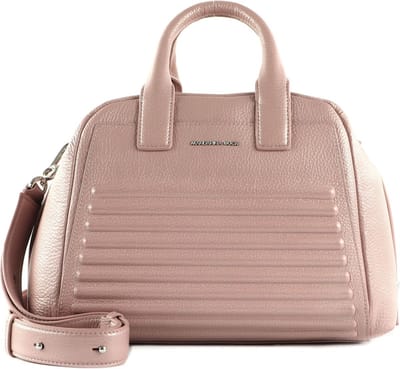 MANDARINA DUCK Leren Handtas Schoudertas I-Con Tote Rosewood Roze