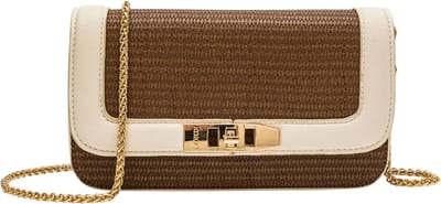 L.CREDI Melissa Schoudertas 23 cm - Dames - hellbraun